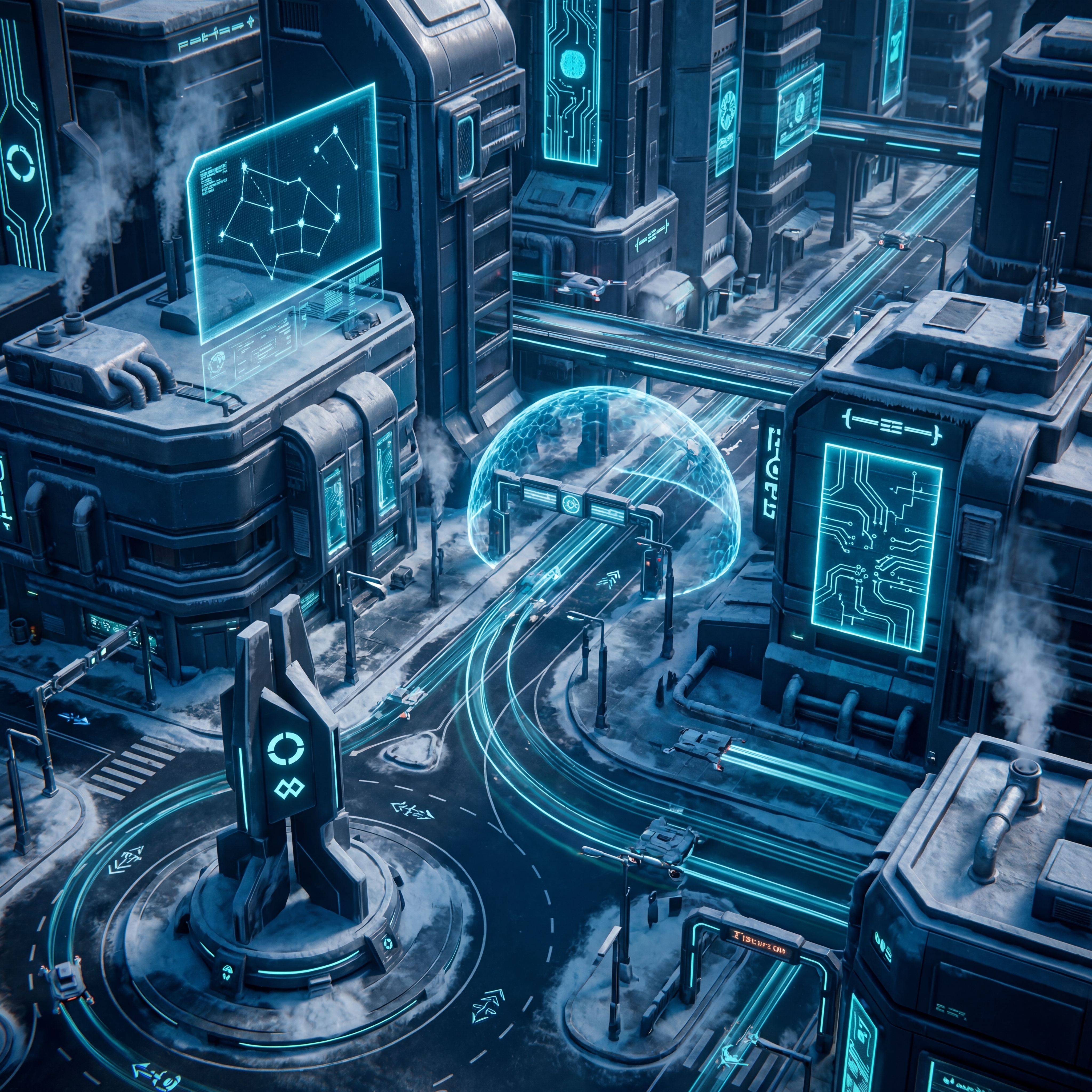 Frozen Data Courier Route